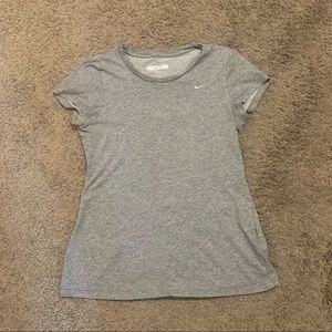 Nike Fit Dry Gray Sports Tee Medium